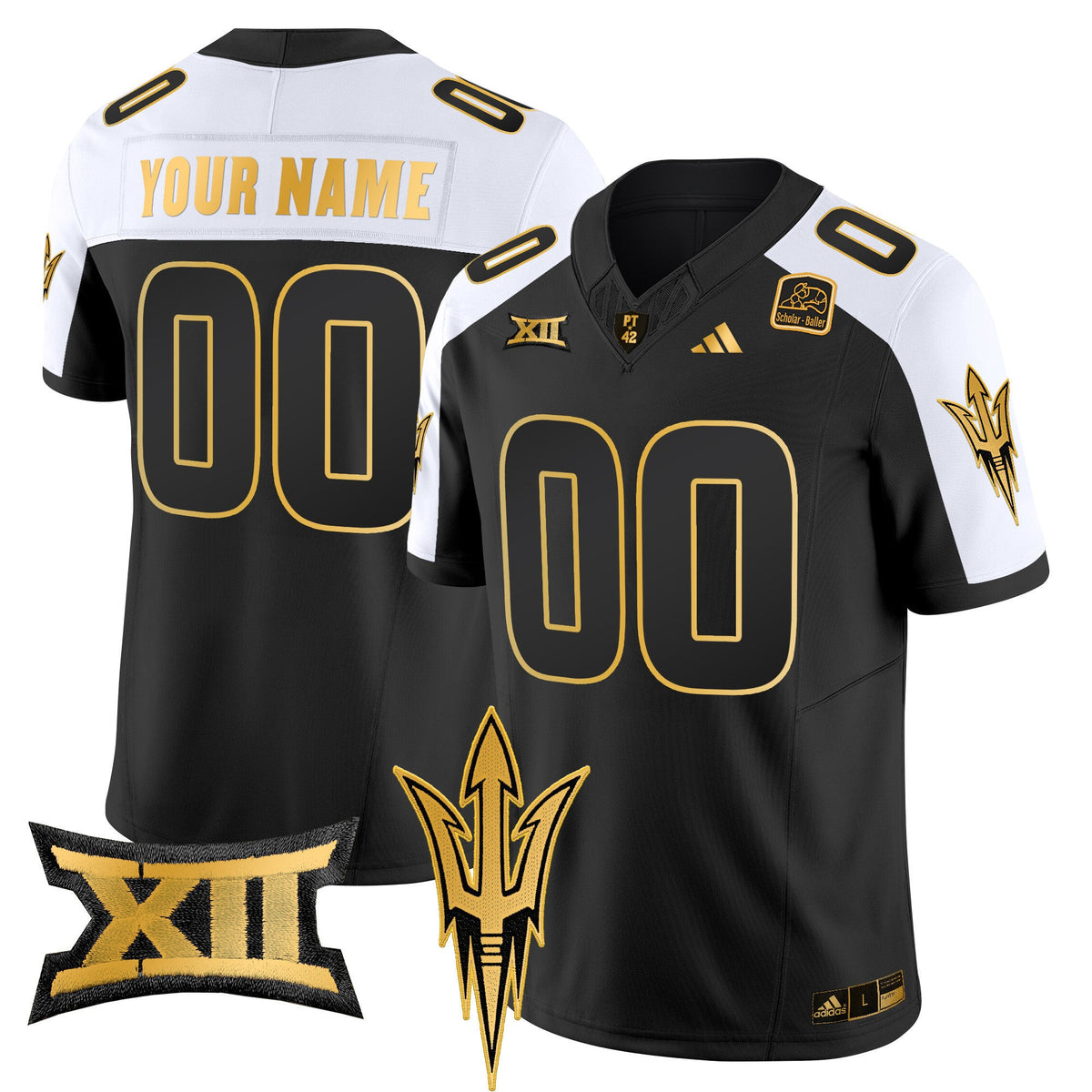 Arizona State Sun Devils 2024 Gold Vapor Limited Custom Jersey - All Stitched - image 1