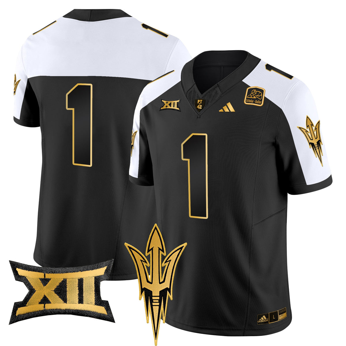 Men's Arizona State Sun Devils 2024 Gold Vapor Limited Jersey - All Stitched - image 7