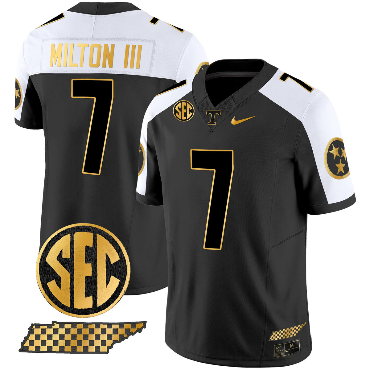 Men's Tennessee Volunteers 2024 Gold Vapor Limited Jersey V2 - All Stitched - image 4