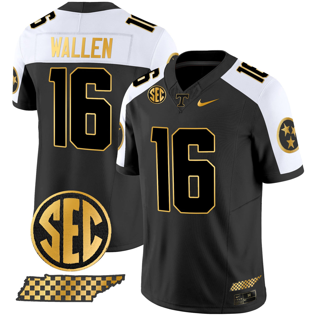 Men's Tennessee Volunteers 2024 Gold Vapor Limited Jersey V2 - All Stitched - image 5