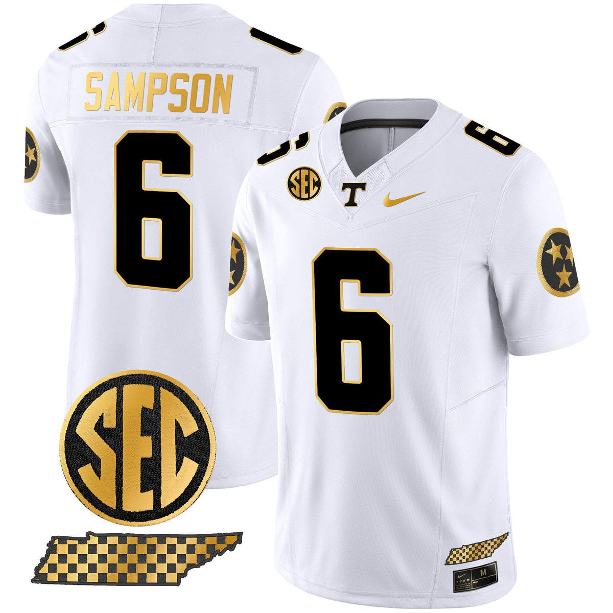 Men's Tennessee Volunteers 2024 Gold Vapor Limited Jersey V2 - All Stitched - image 12