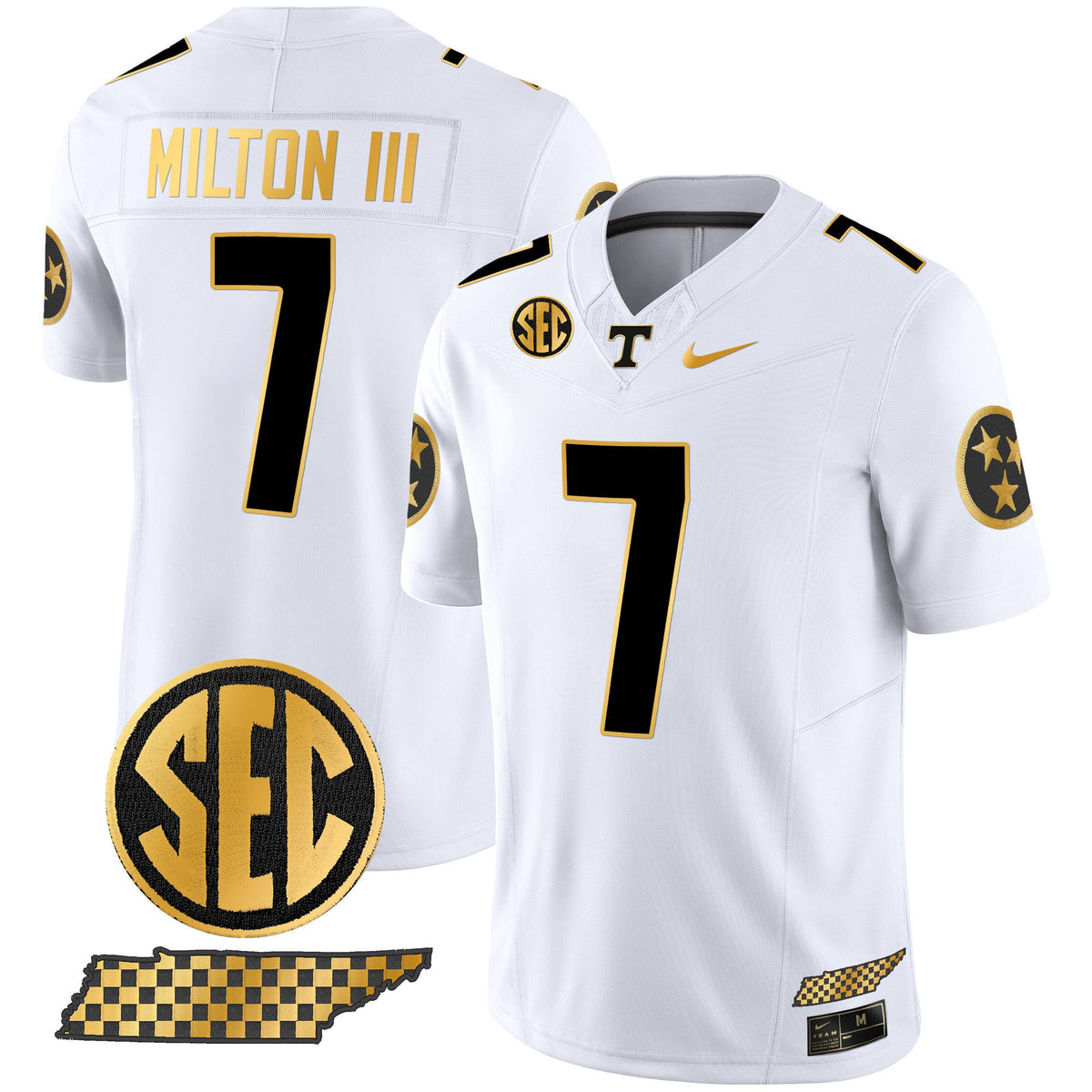 Men's Tennessee Volunteers 2024 Gold Vapor Limited Jersey V2 - All Stitched - image 13