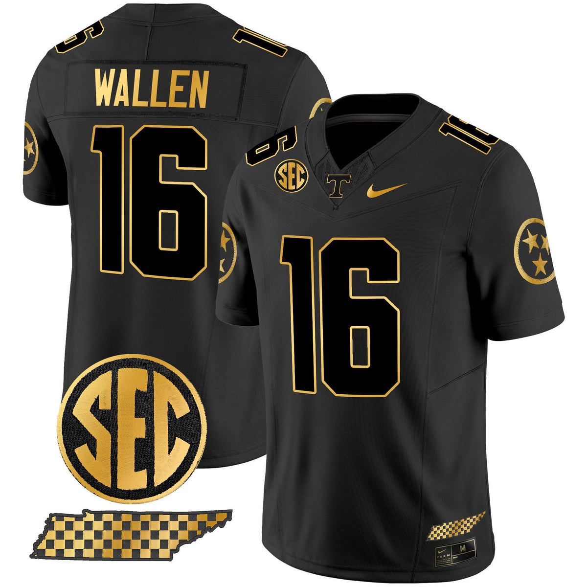 Men's Tennessee Volunteers 2024 Gold Vapor Limited Jersey V2 - All Stitched - image 23