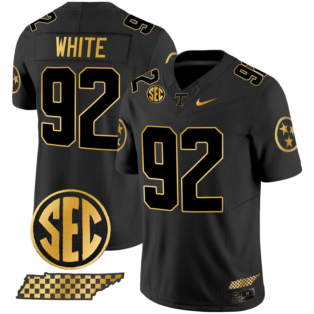Men's Tennessee Volunteers 2024 Gold Vapor Limited Jersey V2 - All Stitched - image 26