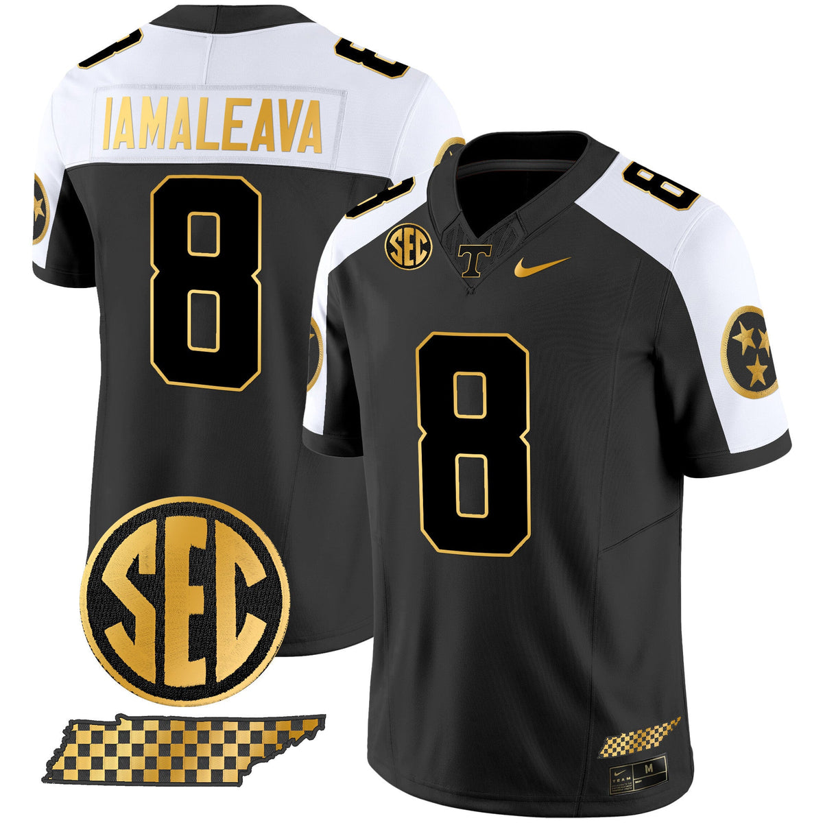 Men's Tennessee Volunteers 2024 Gold Vapor Limited Jersey V2 - All Stitched - image 1