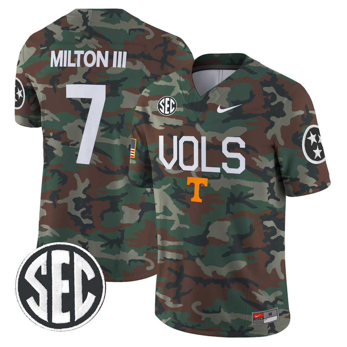 Tennessee Volunteers 2024 Military Vapor Limited Jersey - All Stitched - image 4
