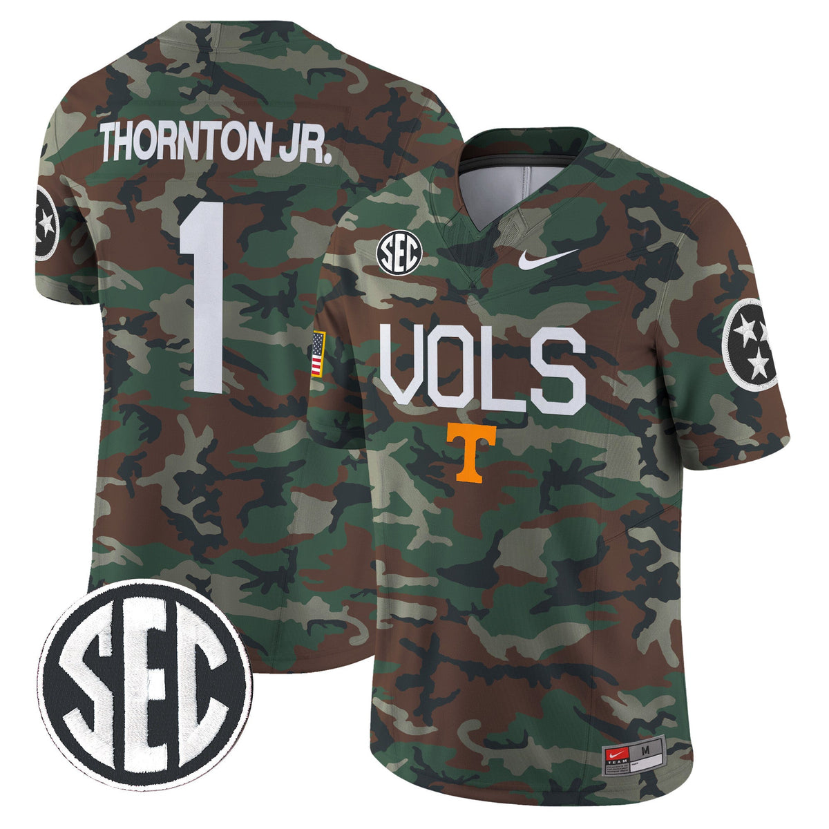Tennessee Volunteers 2024 Military Vapor Limited Jersey - All Stitched - image 7