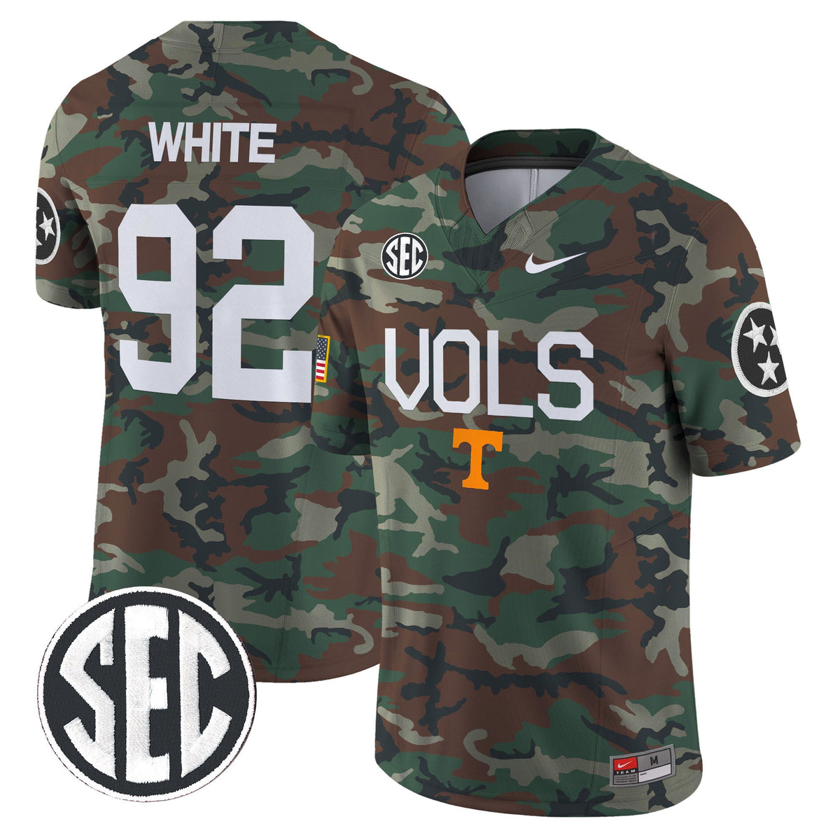 Tennessee Volunteers 2024 Military Vapor Limited Jersey - All Stitched - image 8