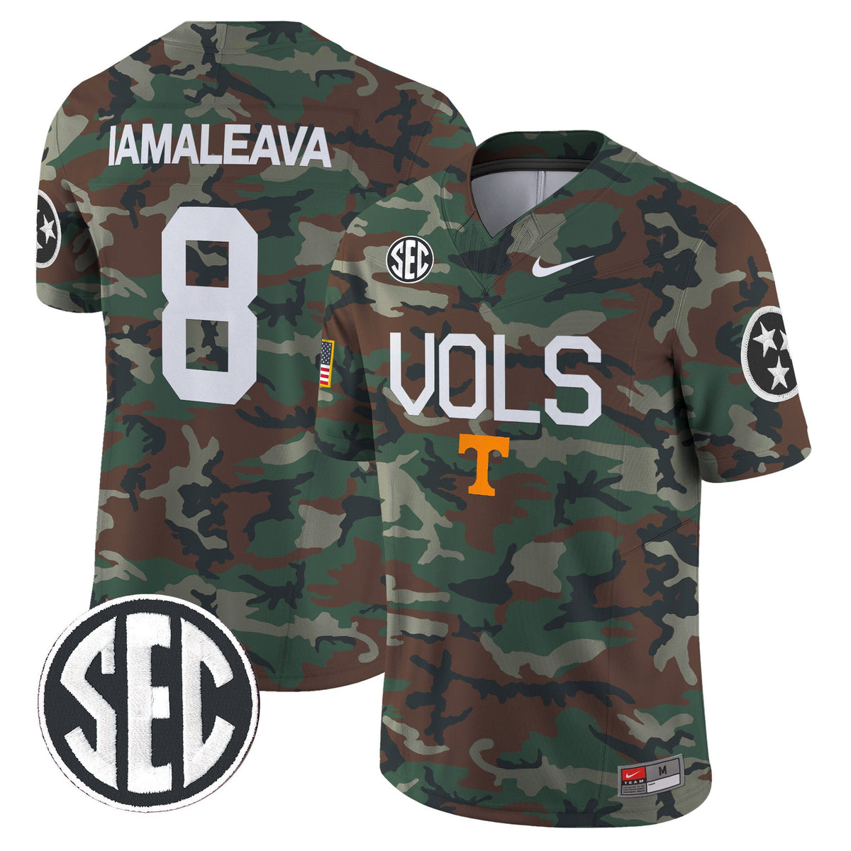 Tennessee Volunteers 2024 Military Vapor Limited Jersey - All Stitched - image 1