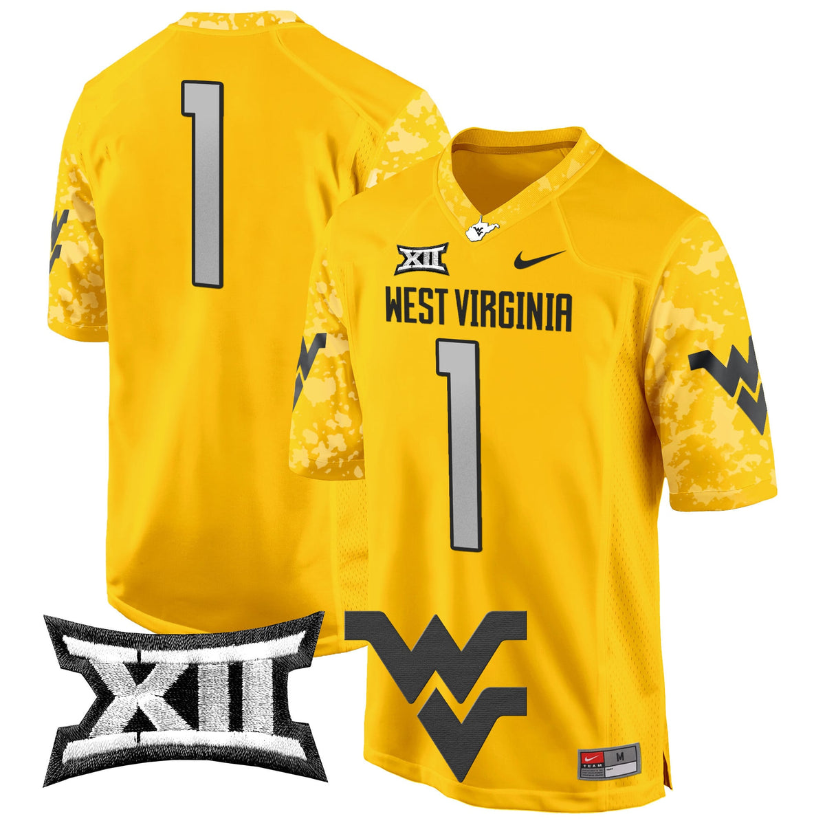 Men's West Virginia Mountaineers 2024 Game Jersey - All Stitched - image 24