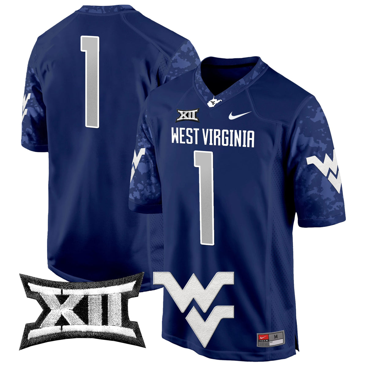 Men's West Virginia Mountaineers 2024 Game Jersey - All Stitched - image 32