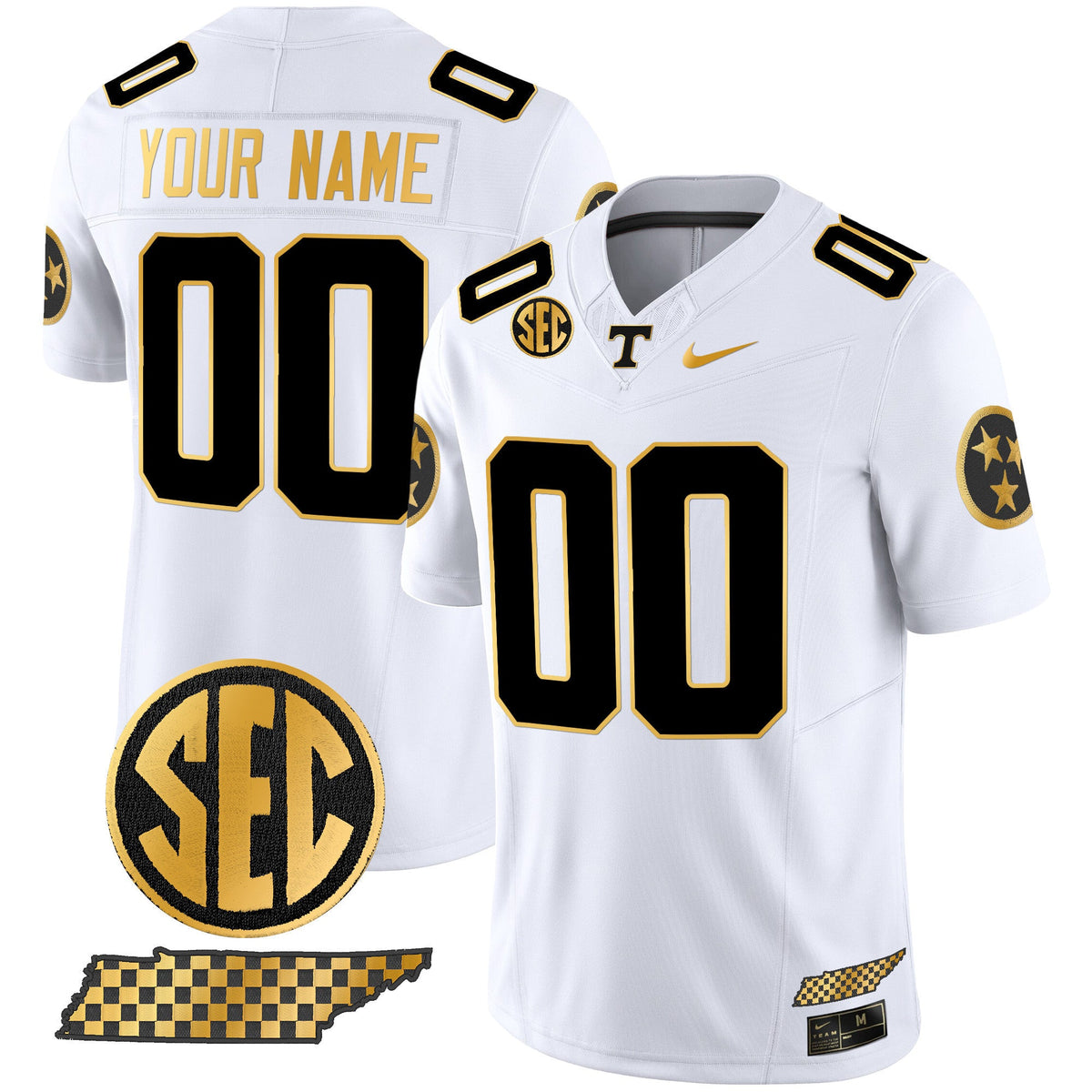 Tennessee Volunteers 2024 Gold Vapor Limited Custom Jersey V2 - All Stitched - image 2