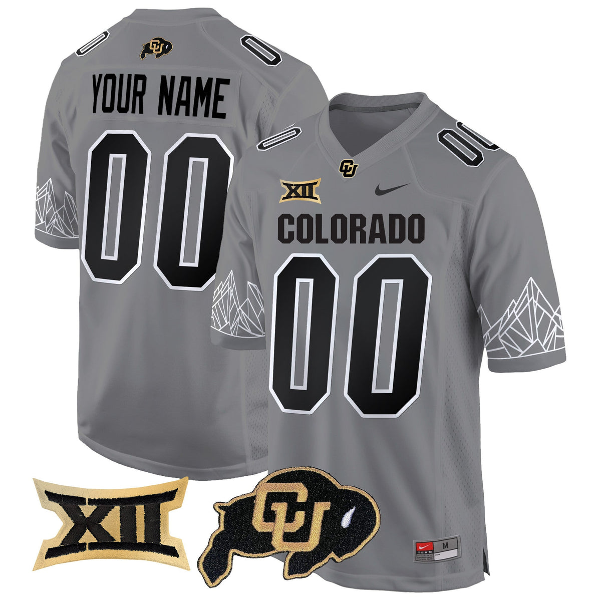 Colorado Buffaloes Big 12 XII Patch Game Custom Jersey - All Stitched - image 3