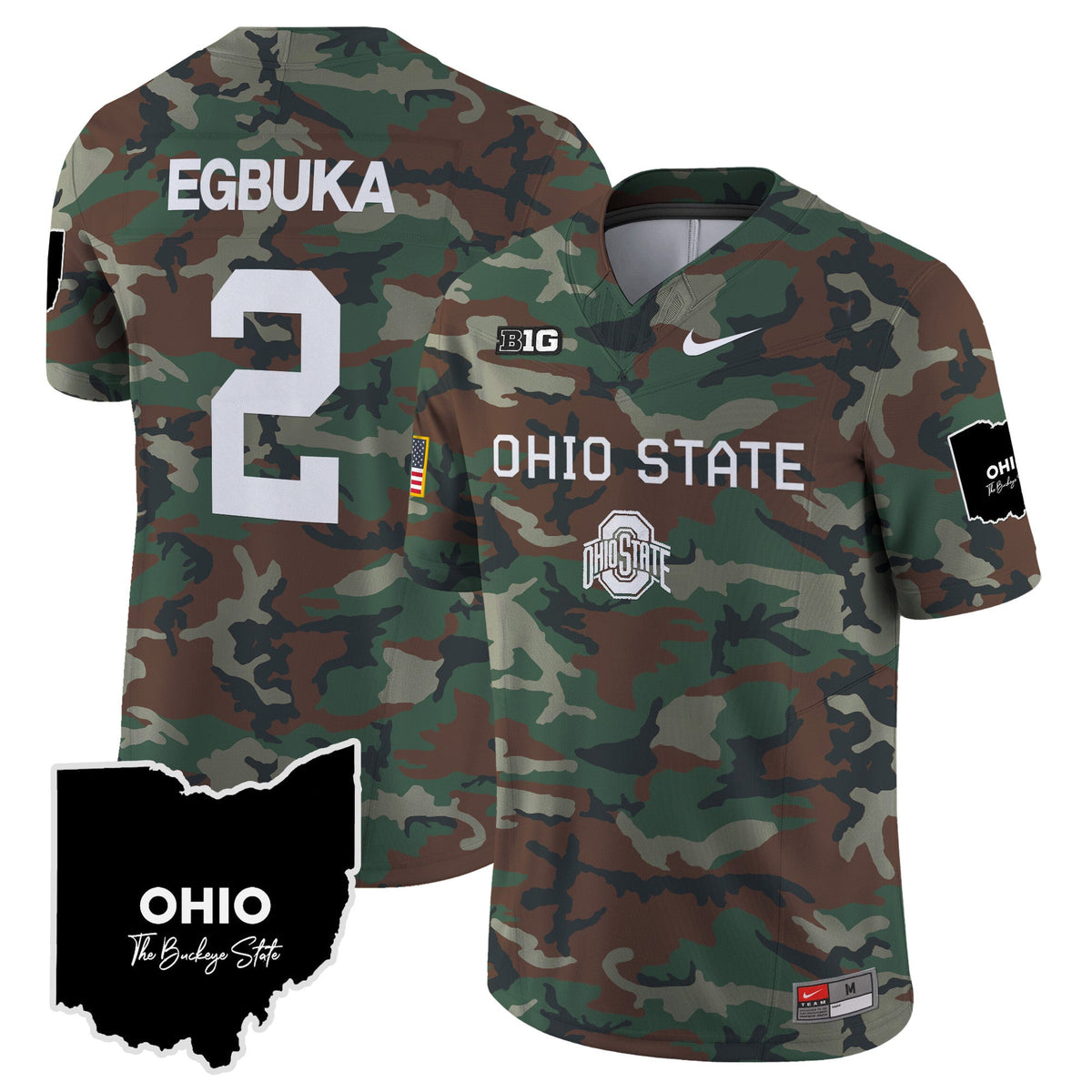 Ohio State Buckeyes 2024 Military Vapor Limited Jersey - All Stitched - image 6