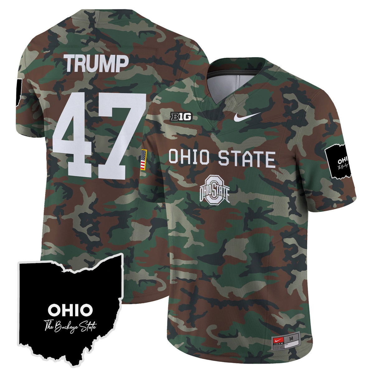 Ohio State Buckeyes 2024 Military Vapor Limited Jersey - All Stitched - image 9