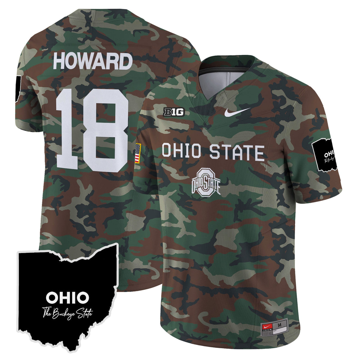 Ohio State Buckeyes 2024 Military Vapor Limited Jersey - All Stitched - image 1