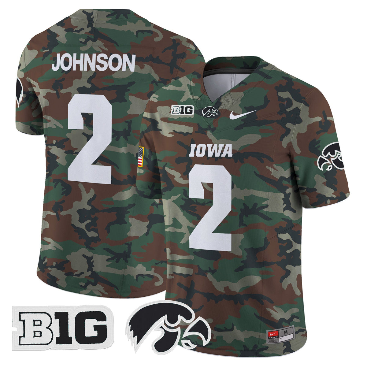 Iowa Hawkeyes 2024 Military Vapor Limited Jersey - All Stitched - image 2