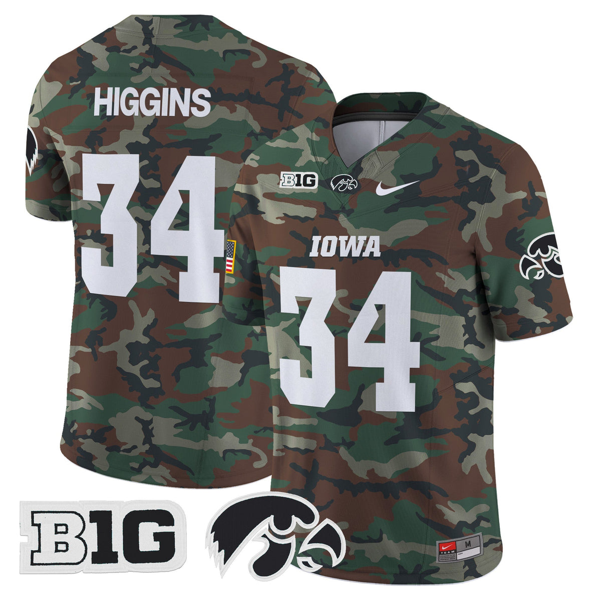 Iowa Hawkeyes 2024 Military Vapor Limited Jersey - All Stitched - image 4
