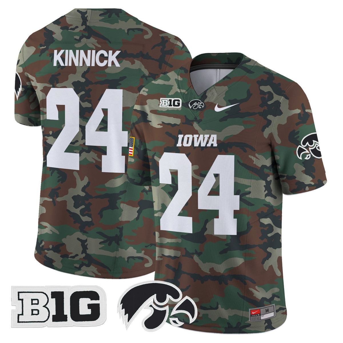 Iowa Hawkeyes 2024 Military Vapor Limited Jersey - All Stitched - image 5