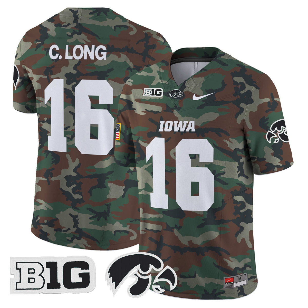 Iowa Hawkeyes 2024 Military Vapor Limited Jersey - All Stitched - image 6