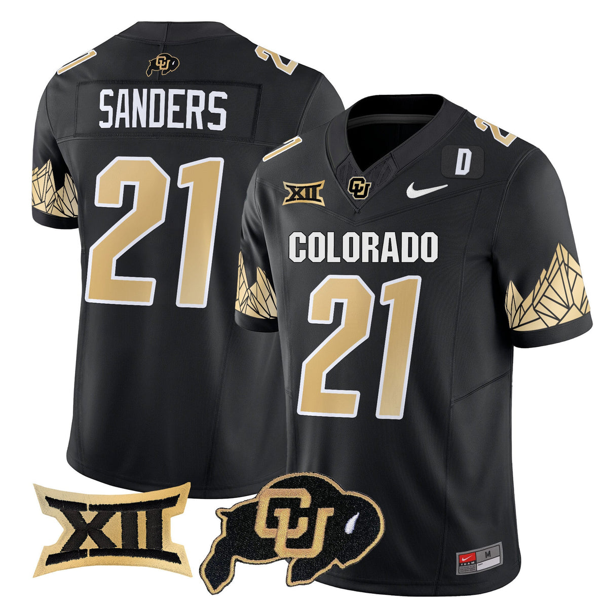 Men's Colorado Buffaloes Vapor Limited Jersey V4 - Big 12 XII Patch - All Stitched - image 3