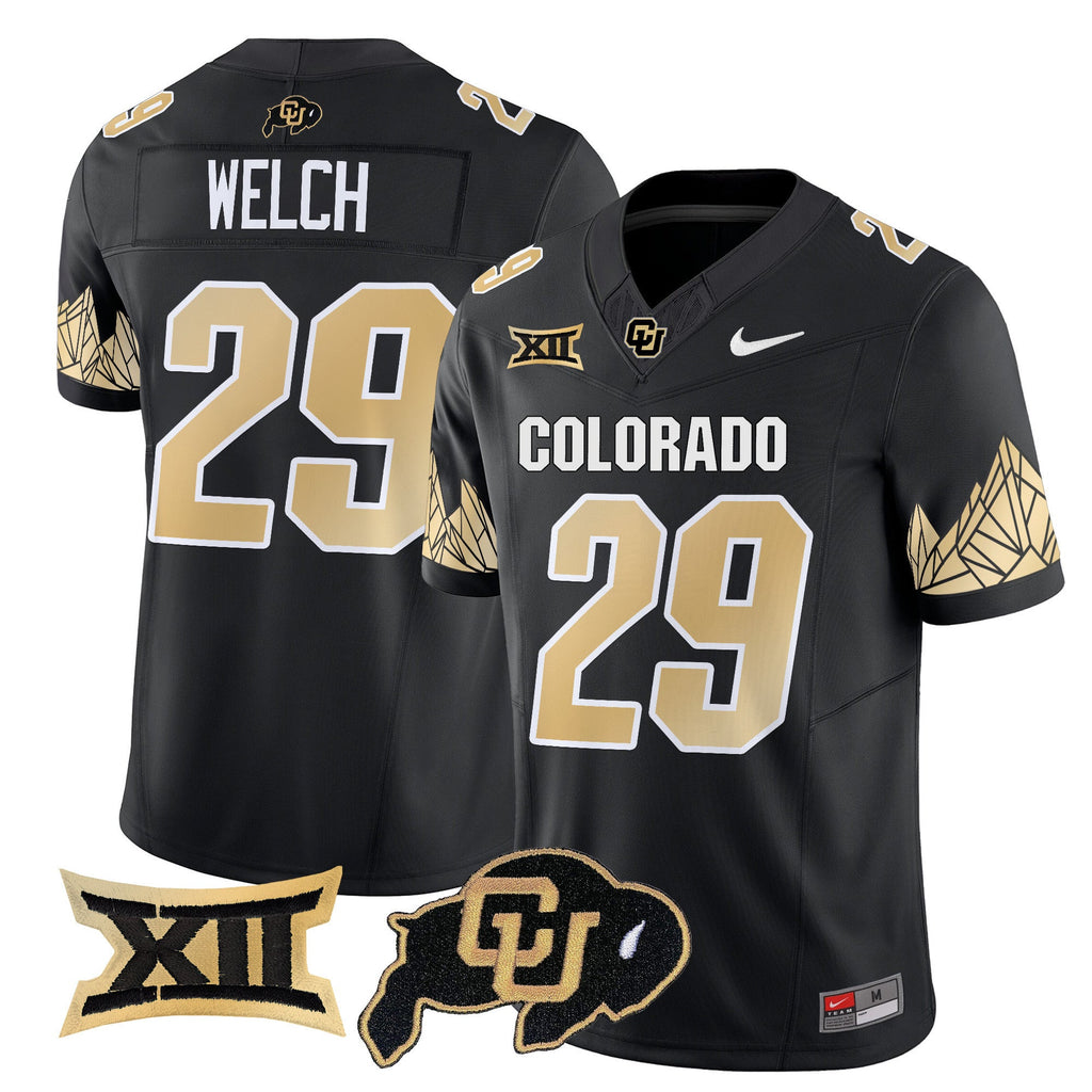 Men's Colorado Buffaloes Vapor Limited Jersey V4 - Big 12 XII Patch - All Stitched - image 4
