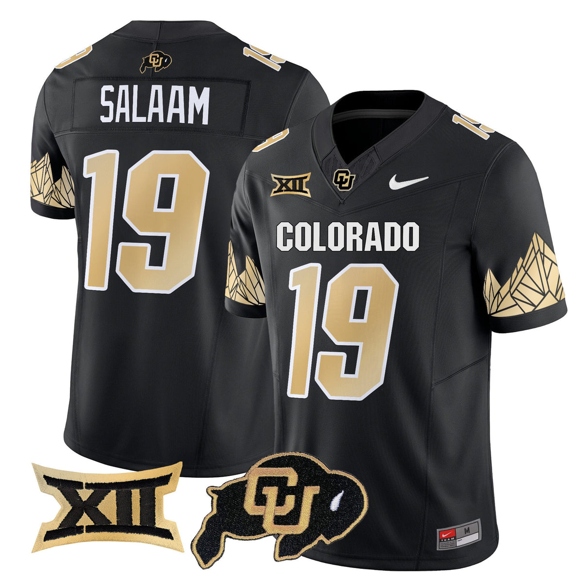 Men's Colorado Buffaloes Vapor Limited Jersey V4 - Big 12 XII Patch - All Stitched - image 5