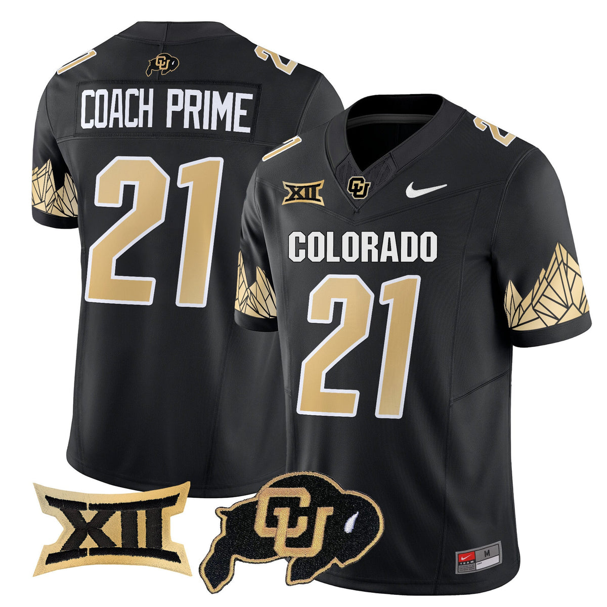 Men's Colorado Buffaloes Vapor Limited Jersey V4 - Big 12 XII Patch - All Stitched - image 7