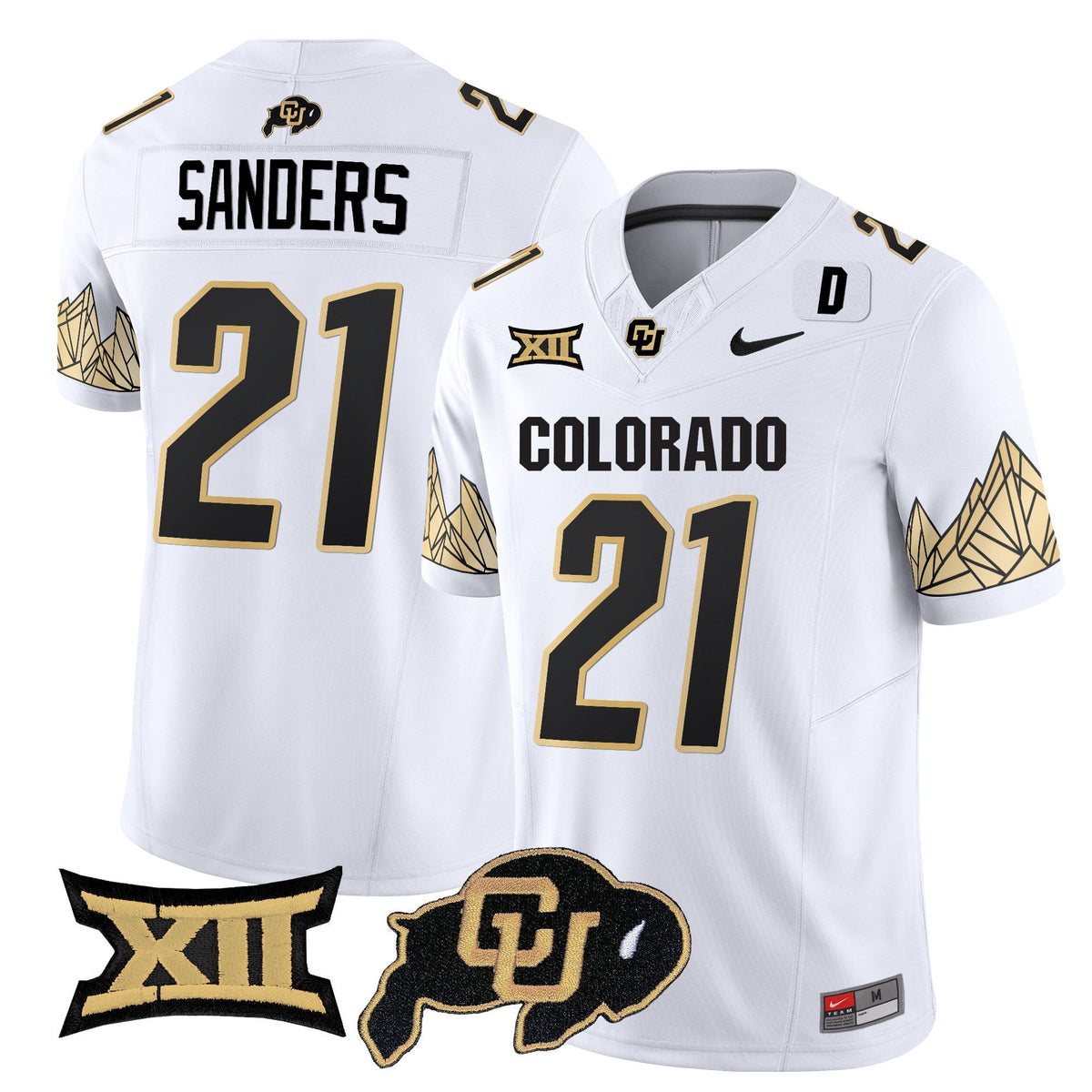 Men's Colorado Buffaloes Vapor Limited Jersey V4 - Big 12 XII Patch - All Stitched - image 11
