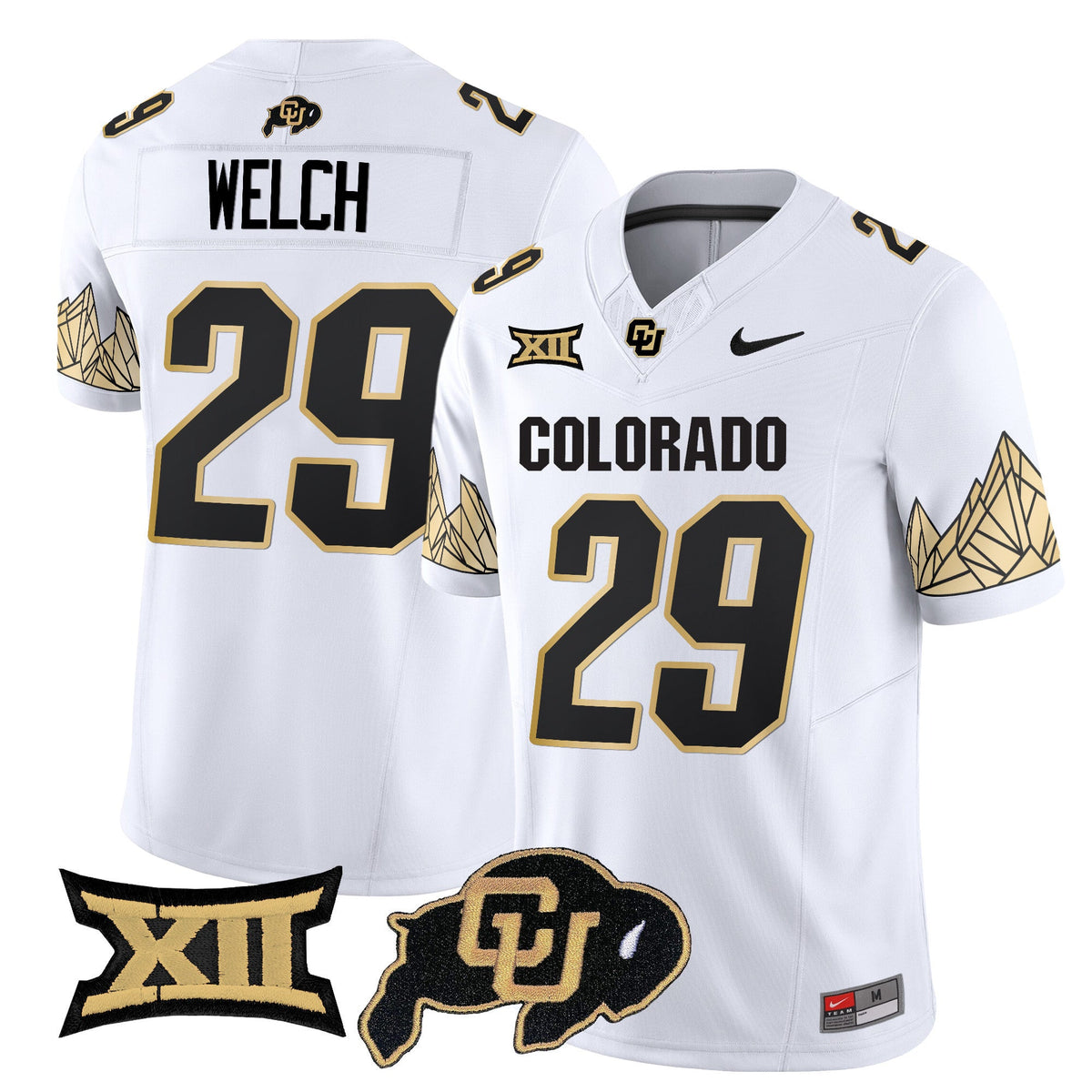 Men's Colorado Buffaloes Vapor Limited Jersey V4 - Big 12 XII Patch - All Stitched - image 12