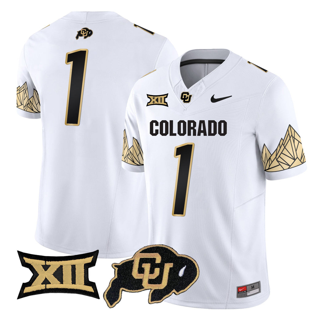 Men's Colorado Buffaloes Vapor Limited Jersey V4 - Big 12 XII Patch - All Stitched - image 16