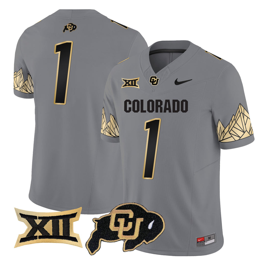 Men's Colorado Buffaloes Vapor Limited Jersey V4 - Big 12 XII Patch - All Stitched - image 24