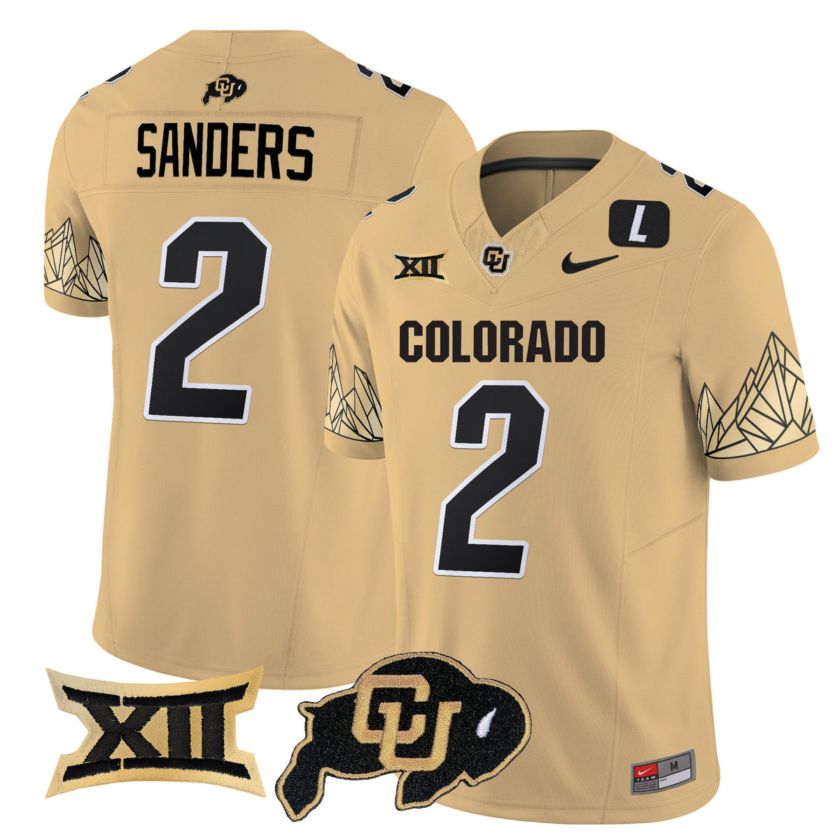 Men's Colorado Buffaloes Vapor Limited Jersey V4 - Big 12 XII Patch - All Stitched - image 25