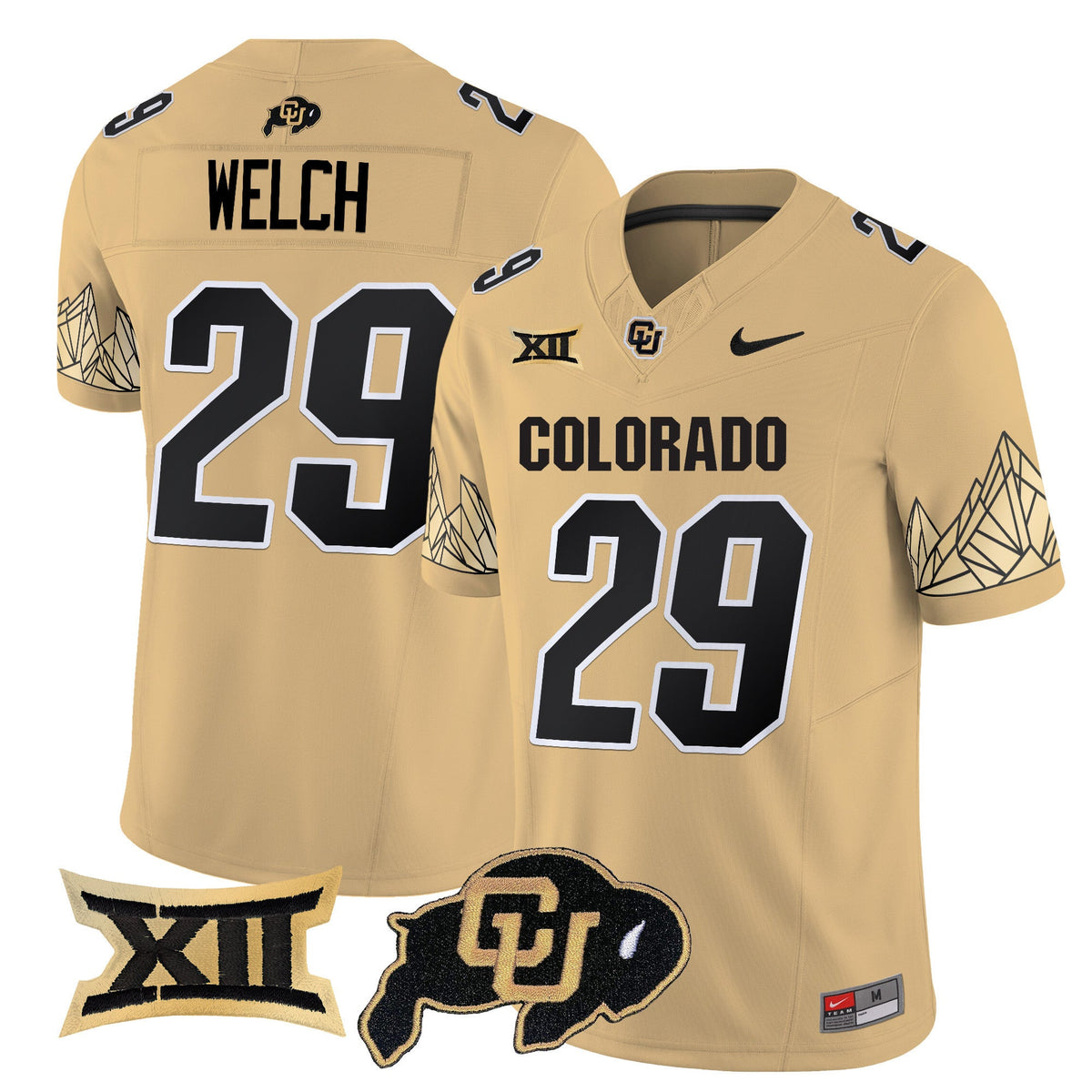 Men's Colorado Buffaloes Vapor Limited Jersey V4 - Big 12 XII Patch - All Stitched - image 28