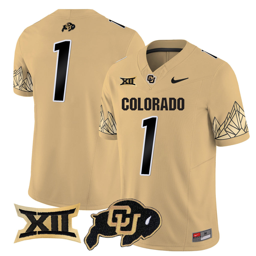 Men's Colorado Buffaloes Vapor Limited Jersey V4 - Big 12 XII Patch - All Stitched - image 32