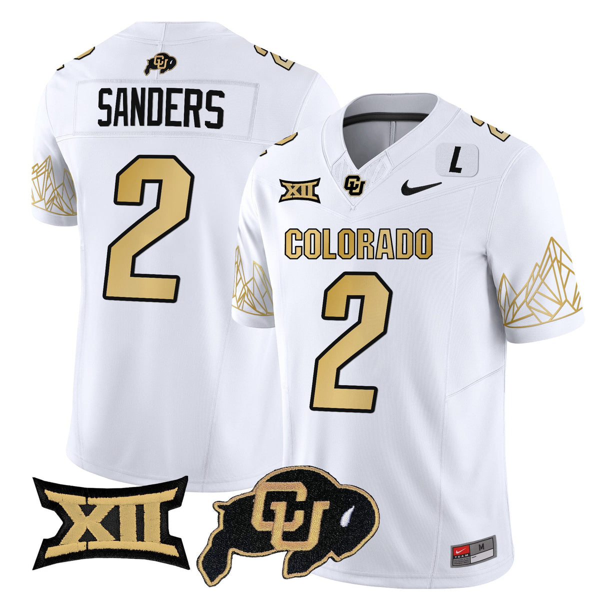 Men's Colorado Buffaloes Vapor Limited Jersey V4 - Big 12 XII Patch - All Stitched - image 41