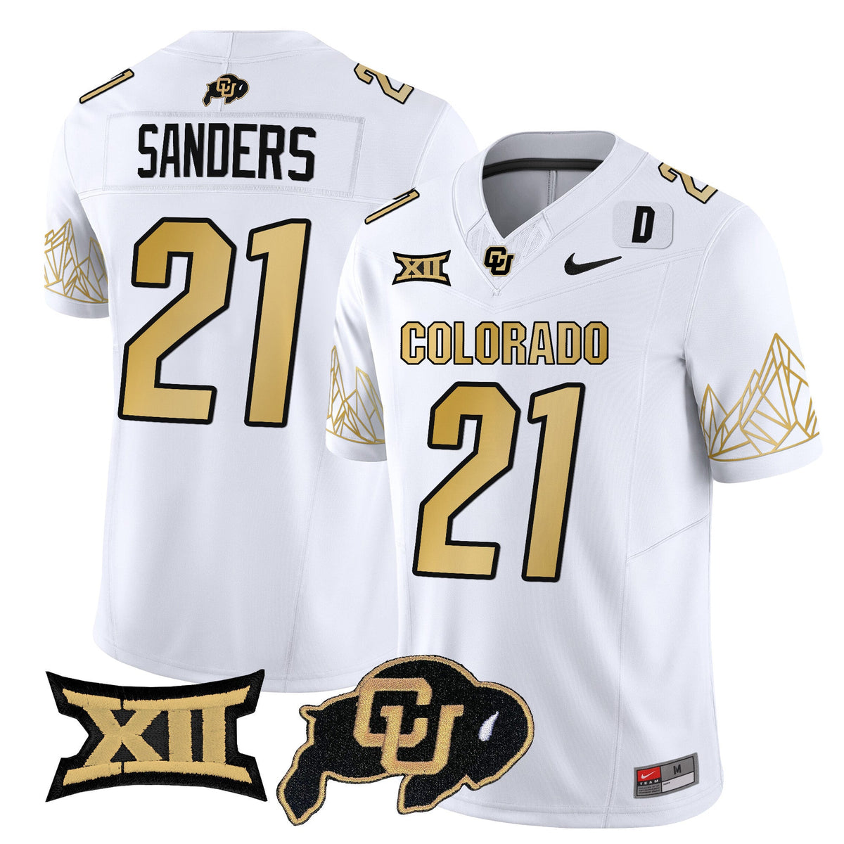Men's Colorado Buffaloes Vapor Limited Jersey V4 - Big 12 XII Patch - All Stitched - image 43