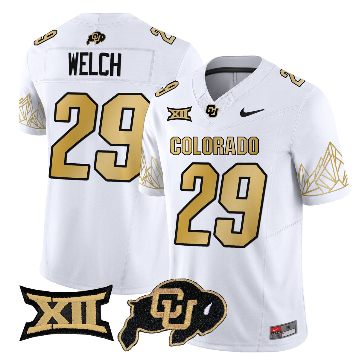 Men's Colorado Buffaloes Vapor Limited Jersey V4 - Big 12 XII Patch - All Stitched - image 44