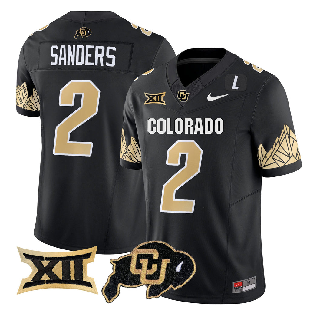 Men's Colorado Buffaloes Vapor Limited Jersey V4 - Big 12 XII Patch - All Stitched - image 1