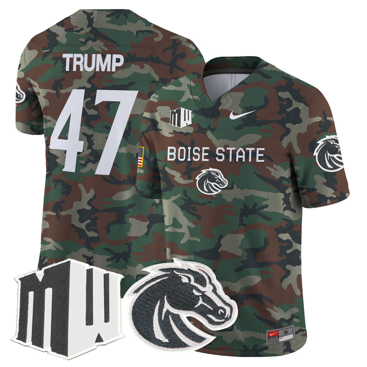 Boise State Broncos 2024 Military Vapor Limited Jersey - All Stitched - image 8