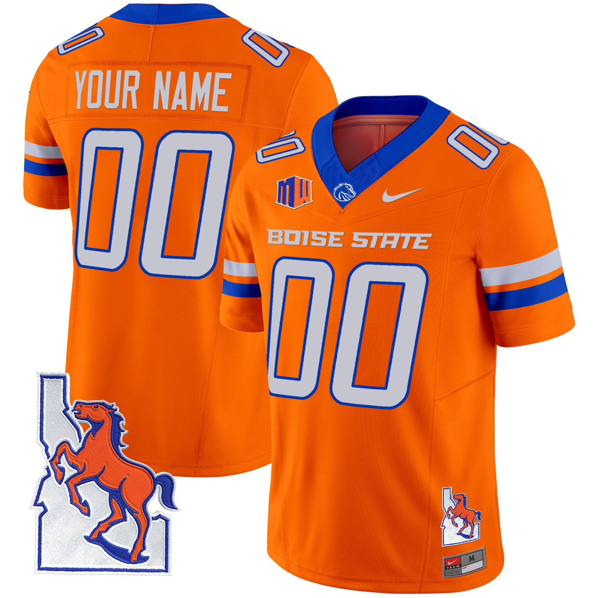 Boise State Broncos 2024 Map Patch Vapor Limited Custom Jersey - All Stitched - image 4