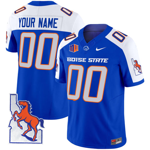 Boise State Broncos 2024 Map Patch Vapor Limited Custom Jersey - All Stitched - image 1