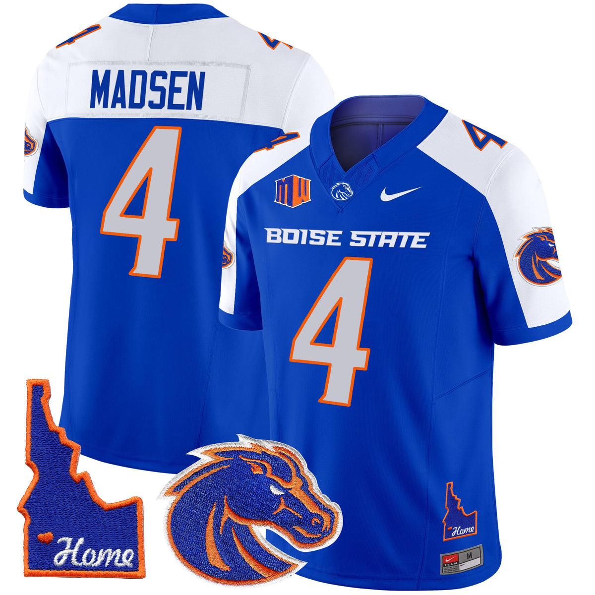 Men's Boise State Broncos 2024 Home Patch Vapor Limited Jersey - All Stitched - image 2