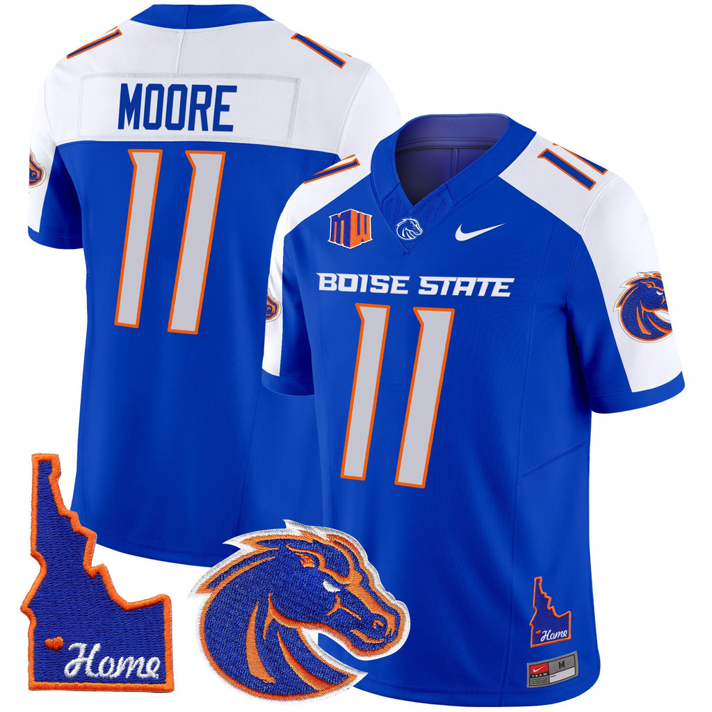 Men's Boise State Broncos 2024 Home Patch Vapor Limited Jersey - All Stitched - image 5