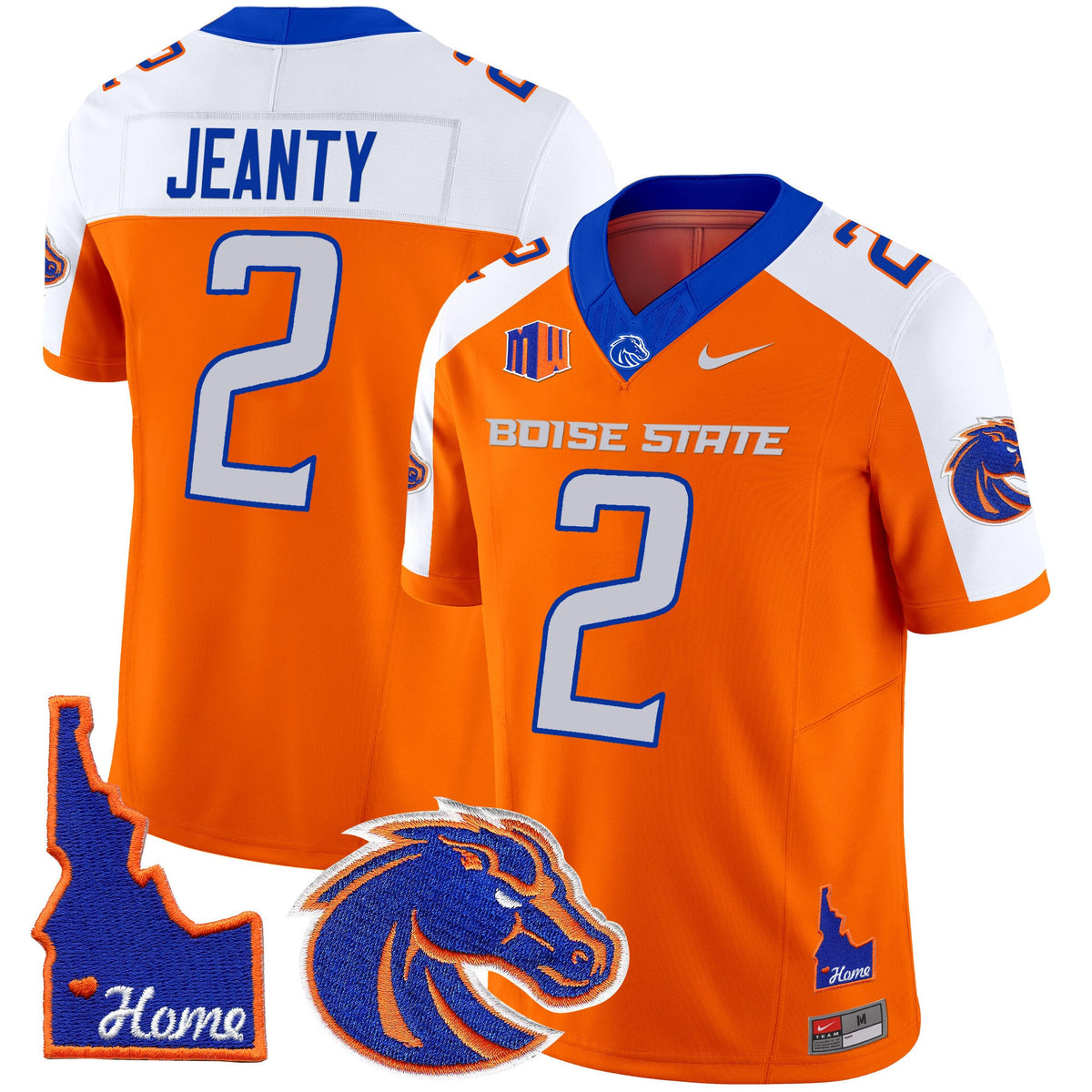Men's Boise State Broncos 2024 Home Patch Vapor Limited Jersey - All Stitched - image 9