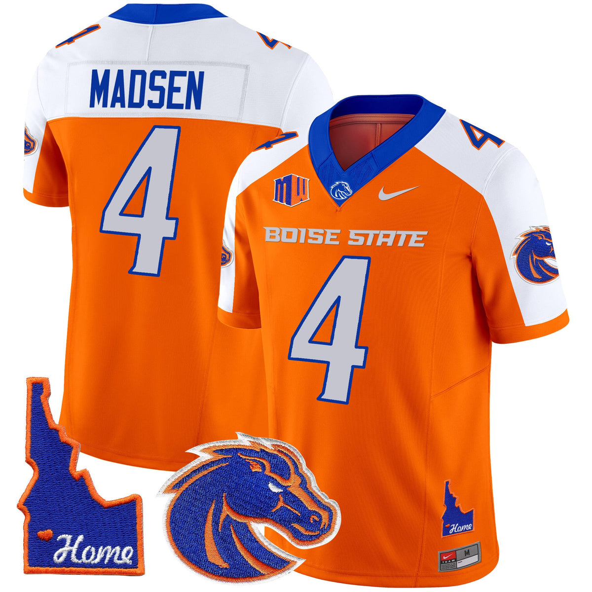 Men's Boise State Broncos 2024 Home Patch Vapor Limited Jersey - All Stitched - image 10