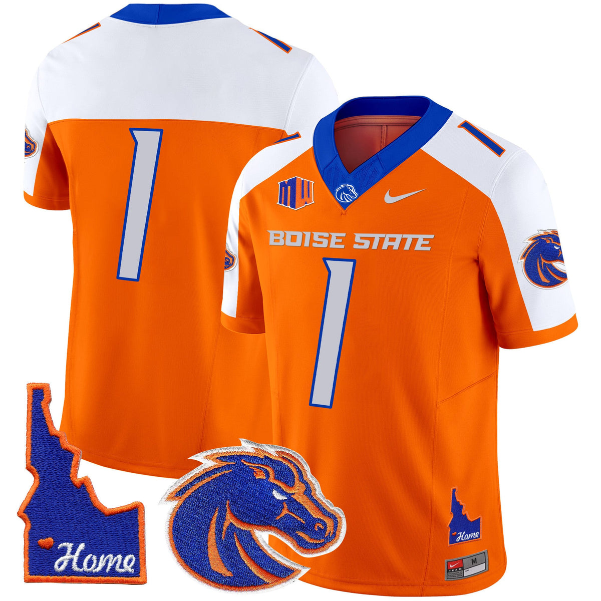 Men's Boise State Broncos 2024 Home Patch Vapor Limited Jersey - All Stitched - image 16