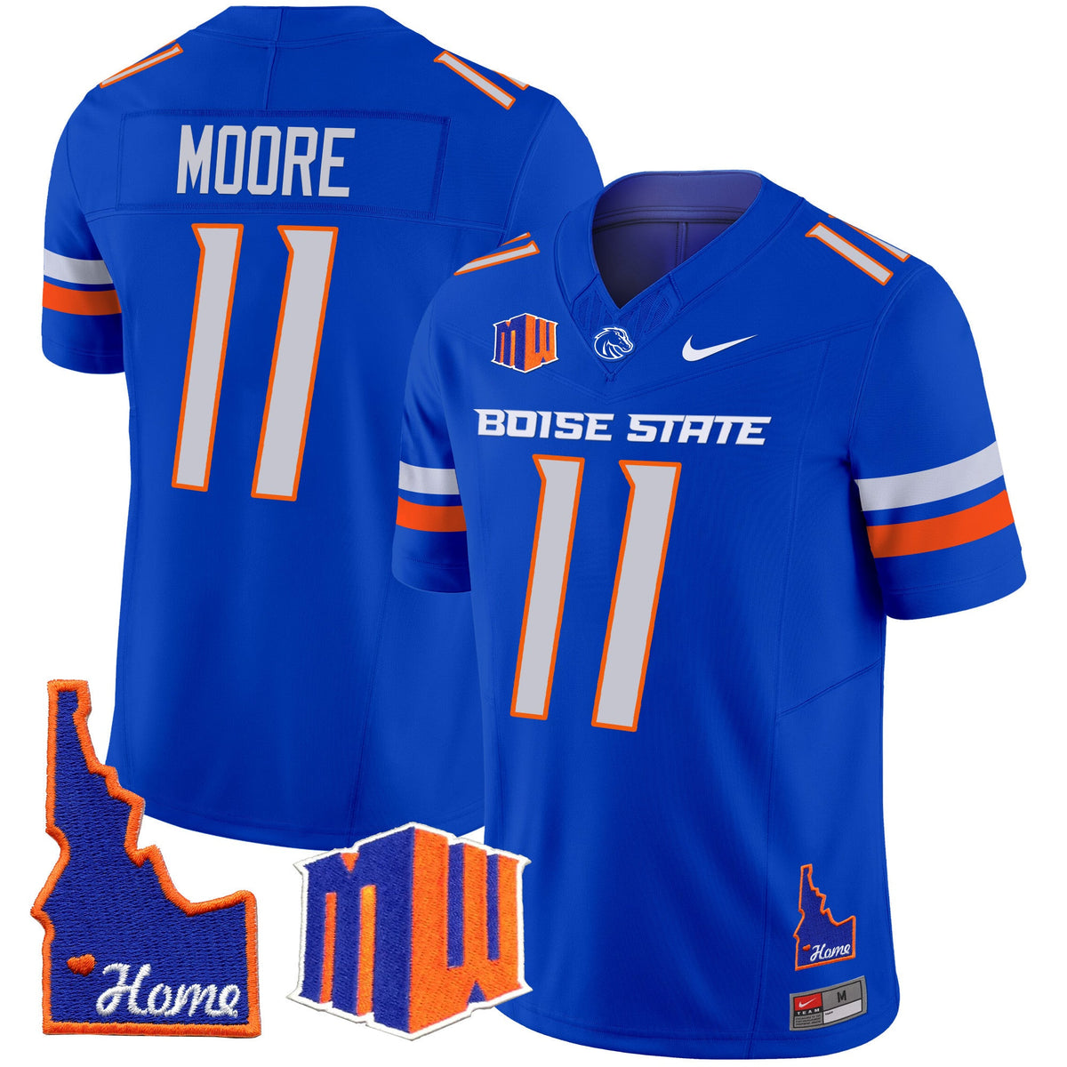 Men's Boise State Broncos 2024 Home Patch Vapor Limited Jersey - All Stitched - image 21