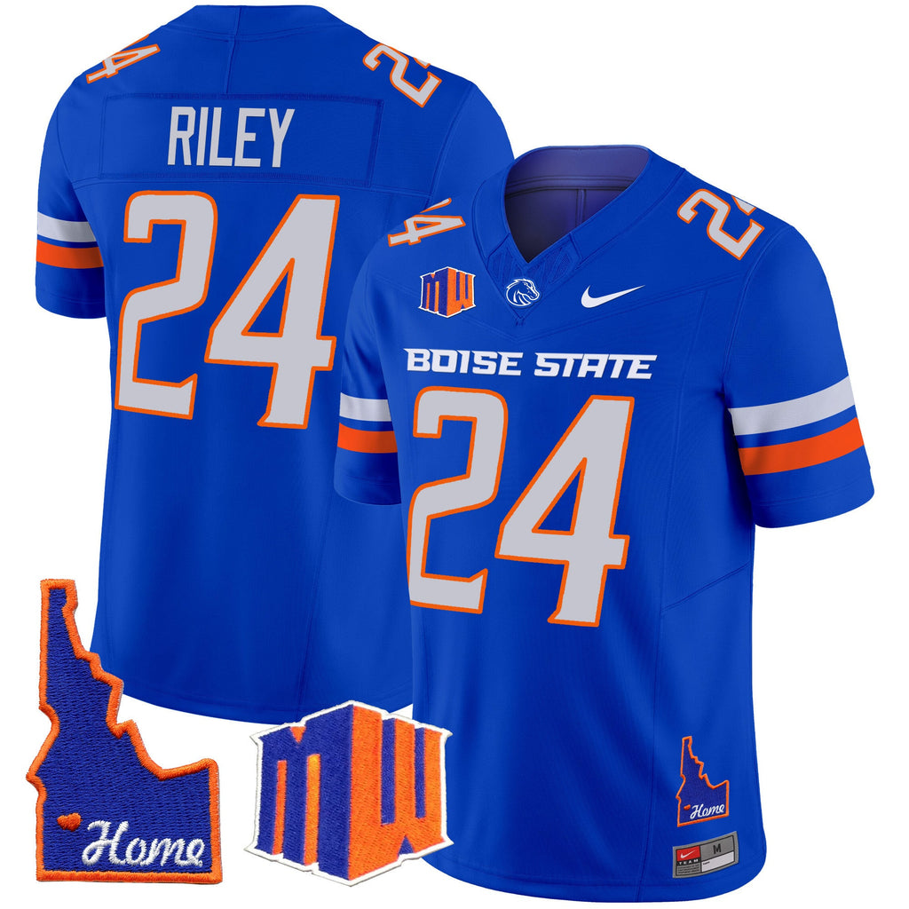 Men's Boise State Broncos 2024 Home Patch Vapor Limited Jersey - All Stitched - image 23