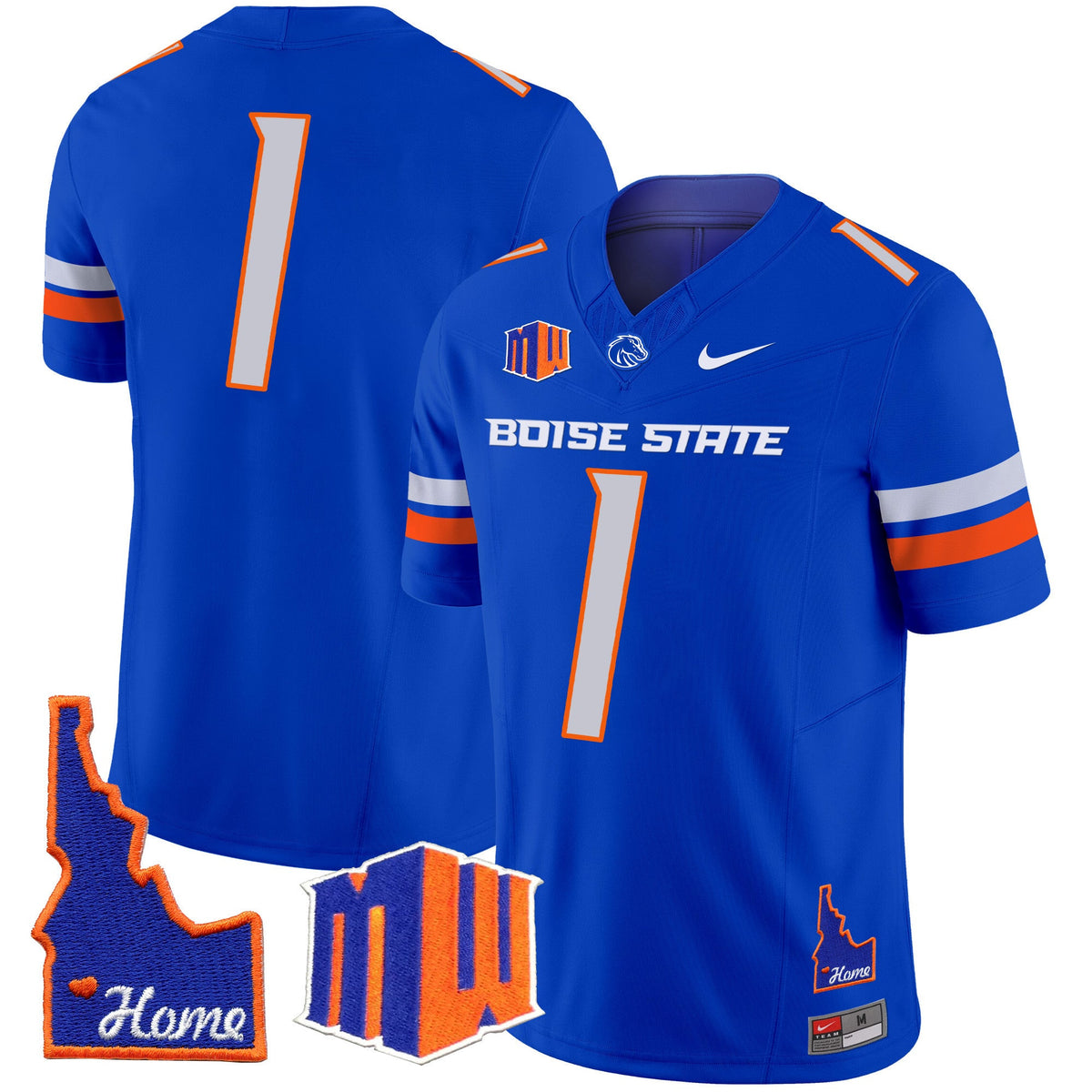 Men's Boise State Broncos 2024 Home Patch Vapor Limited Jersey - All Stitched - image 24